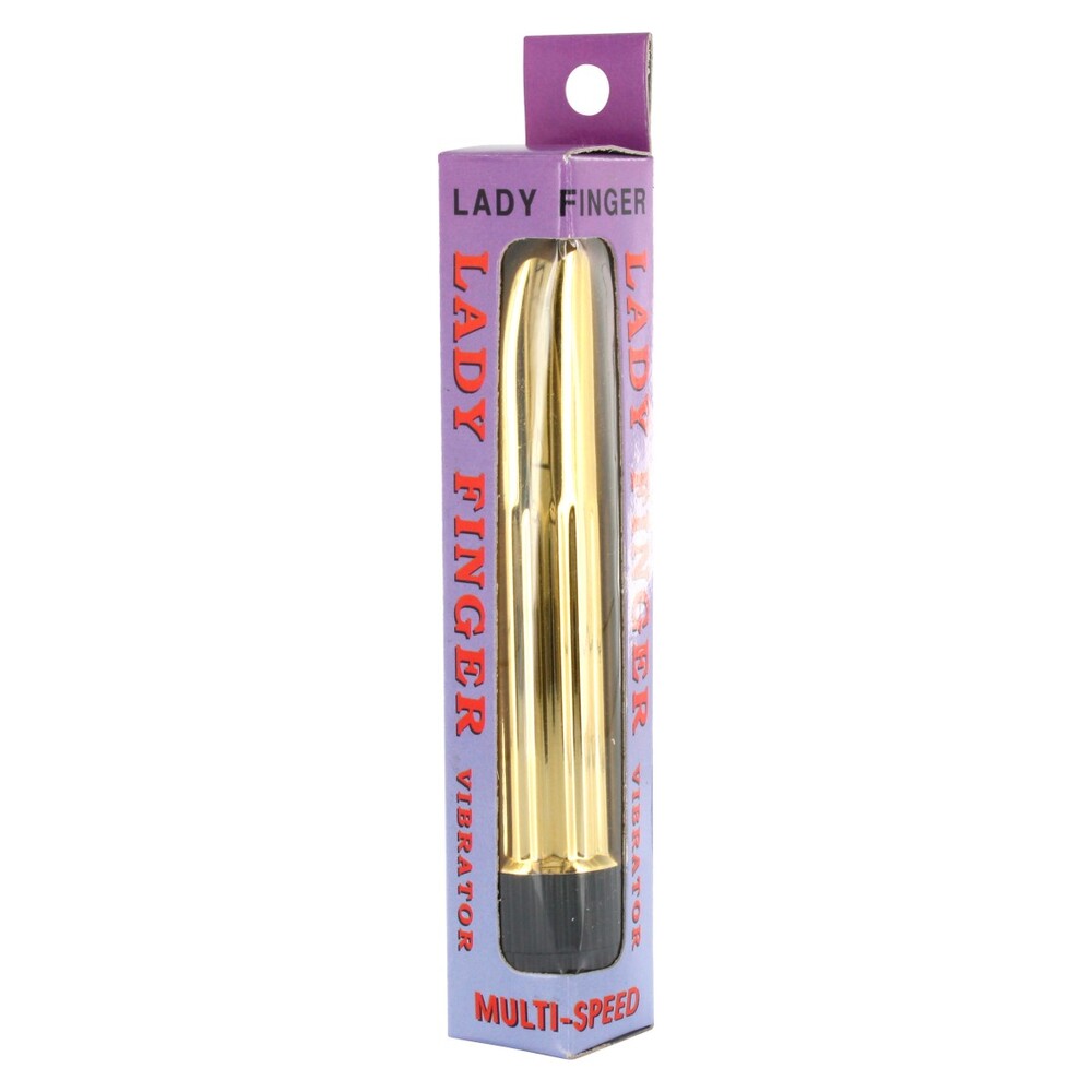 Luxury Gold Lady Finger Mini Vibrator with Multi-Speed Control