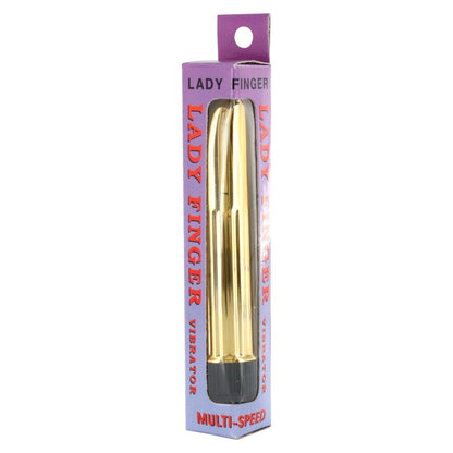 Luxury Gold Lady Finger Mini Vibrator with Multi-Speed Control