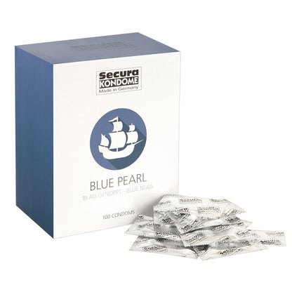 Secura Kondome Blue Pearl Stimulating Condoms x100