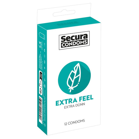 Secura Clear Extra Thin Condoms 12 Pack for Enhanced Sensation