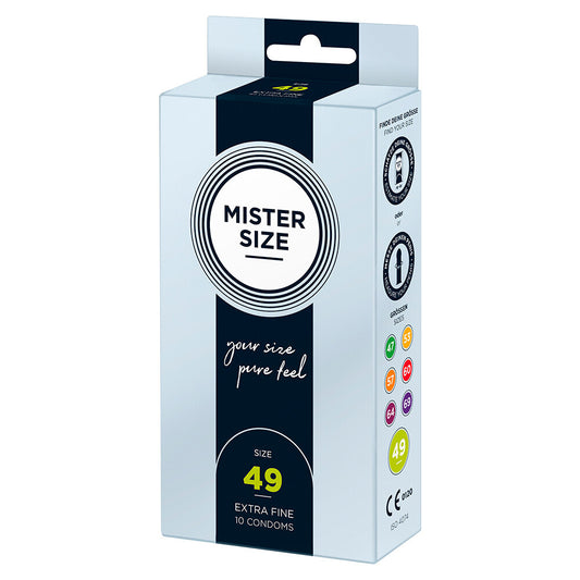 MISTER SIZE Ultra Thin 49mm Pure Feel Condoms 10 Pack