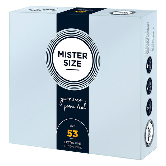 MISTER SIZE 53mm Extra Thin Pure Feel Condoms 36 Pack
