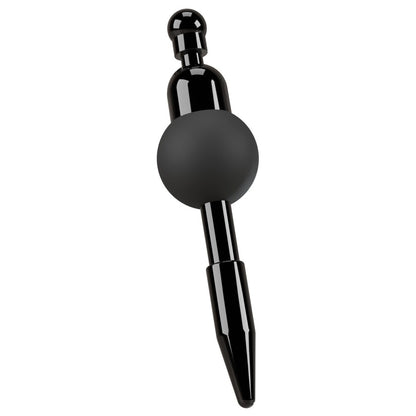 PENISPLUG Black Vibrating Penis Plug with Tapered Design