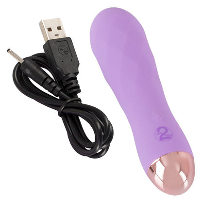 Cuties Purple Silk Touch Mini Vibrator with 7 Vibration Modes