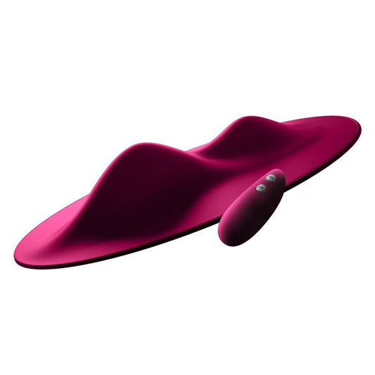 PleasureWave Black Vibrating Pad with Remote Control