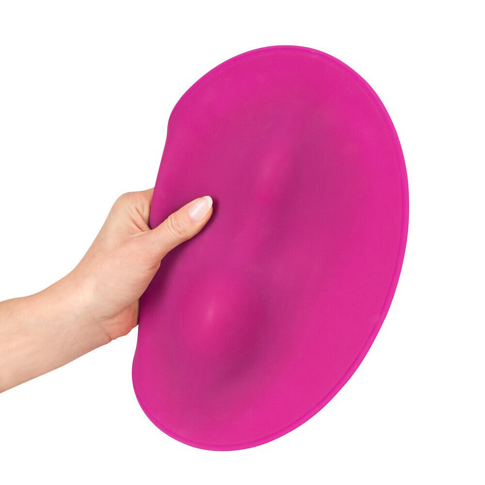 PleasureWave Black Vibrating Pad with Remote Control