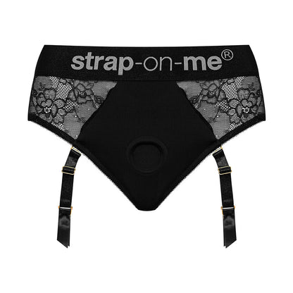 Strap On Me Black Lace Harness Lingerie Diva Medium