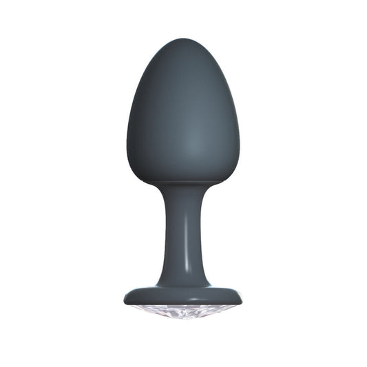 Dorcel Black Medium Geisha Anal Plug with Diamond Gem