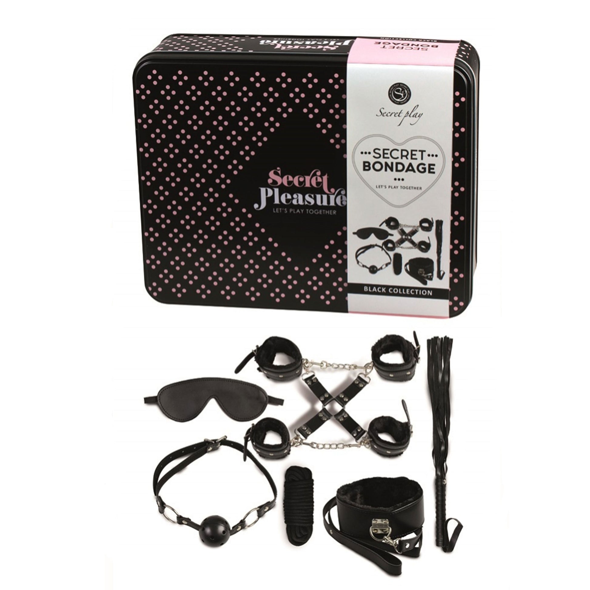 Various Toy Brands Secret Bondage Kit Black Collection

