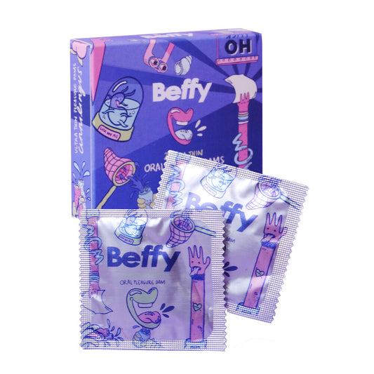 Beffy Clear Ultra Thin Oral Pleasure Dams Pack of 2