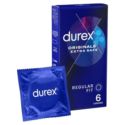 Durex Extra Safe Latex Condoms Regular Fit 6 Pack