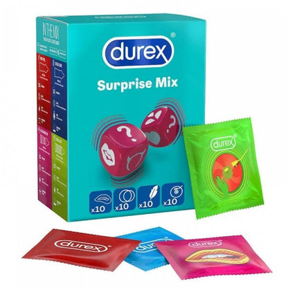 Durex Assorted Colorful Condom Collection 40 Pack