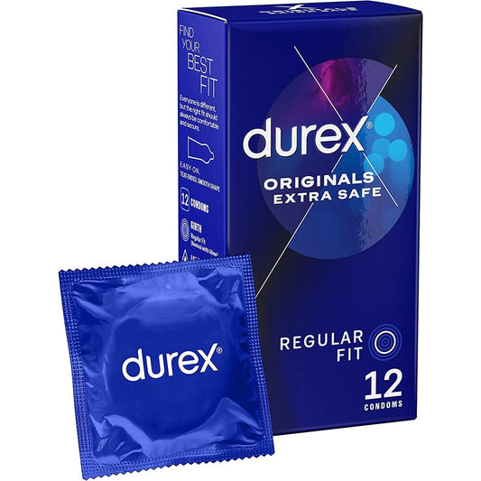 Durex Extra Safe Regular Fit Latex Condoms 12 Pack