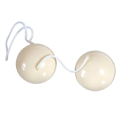Sensual Wellness White Duo Balls for Internal Stimulation