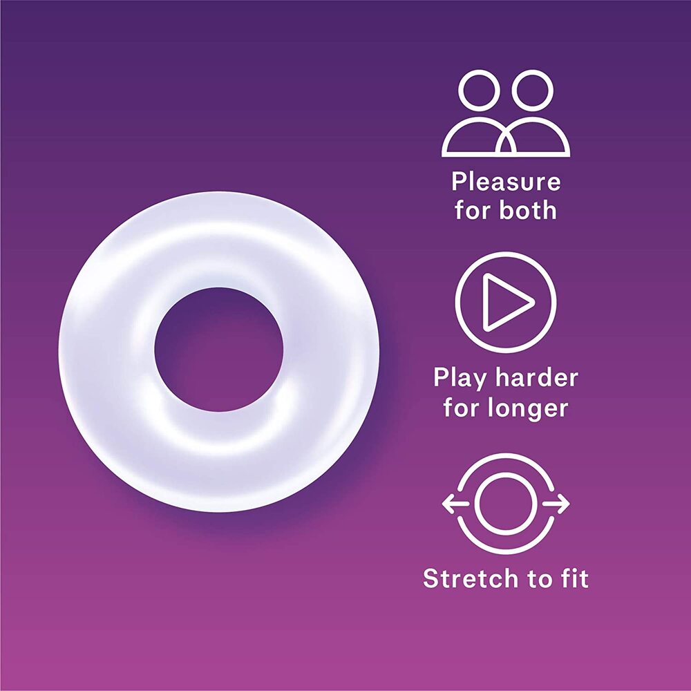 Durex Clear Super Stretchy Pleasure Cock Ring