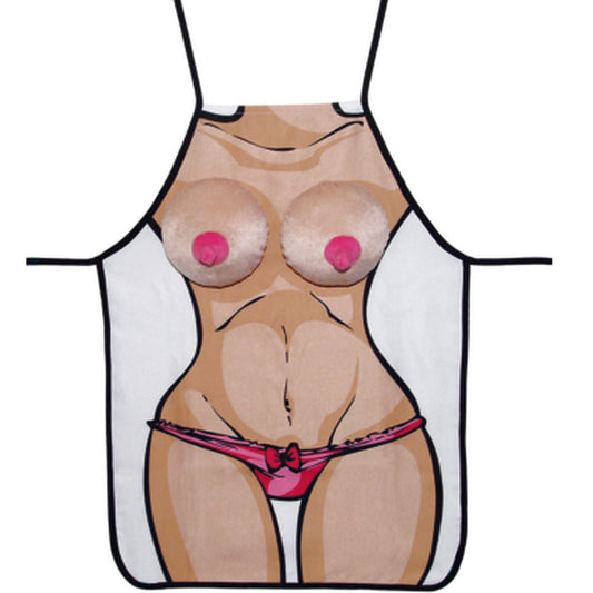 Chef's Delight Pink Boobs Apron with Cushioned Design