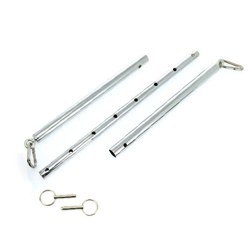 Stainless Steel Adjustable Silver Spreader with Carabine Hooks