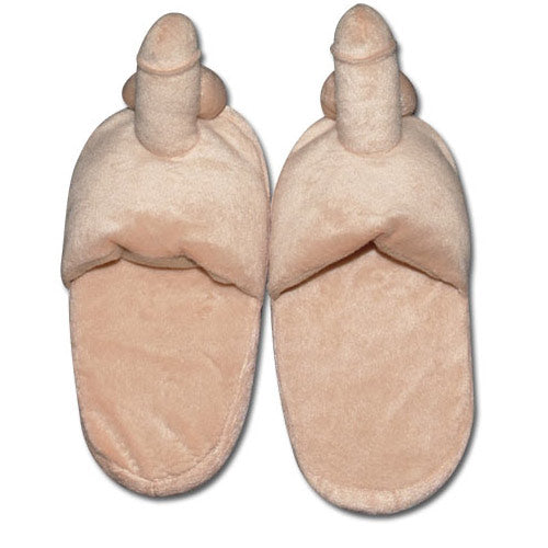 NMC Ltd Cozy Plush Penis-Shaped Slippers for Unisex