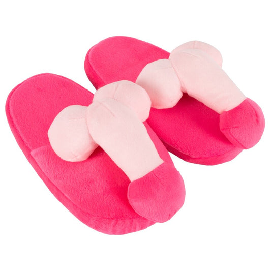 FunFootwear Bright Pink Humor Slippers for Men and Women