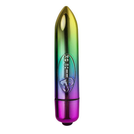 RO80mm Rainbow Bullet Vibrator with 7 Speeds Waterproof