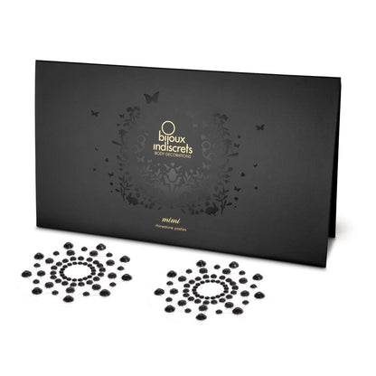 Bijoux Indiscrets Mimi Black Rhinestone Pasties with box