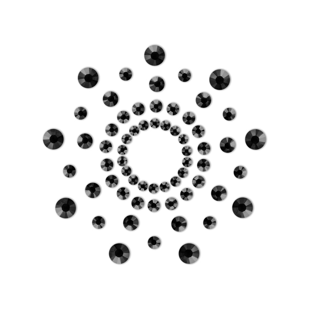 Bijoux Indiscrets Mimi Black Rhinestone Pasties design 1