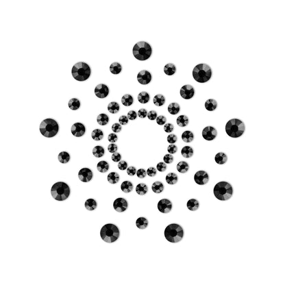 Bijoux Indiscrets Mimi Black Rhinestone Pasties design 1