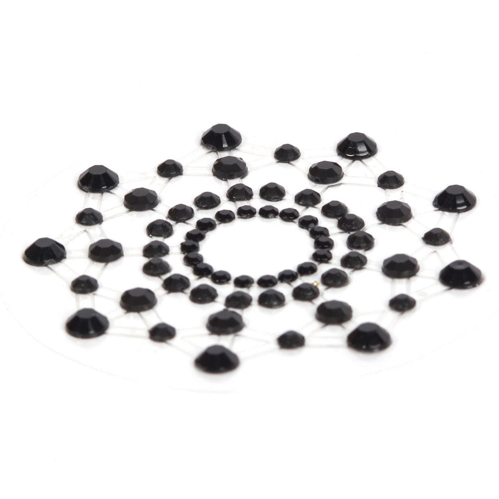 Bijoux Indiscrets Mimi Black Rhinestone Pasties angled view