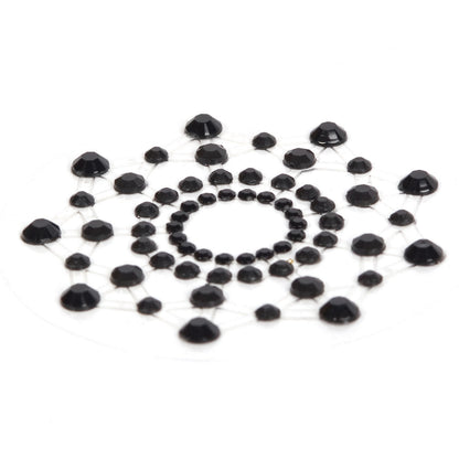 Bijoux Indiscrets Mimi Black Rhinestone Pasties angled view