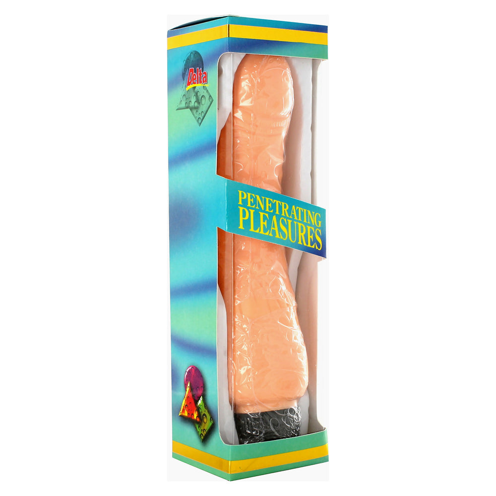 Vinyl Pleasure 8.5 Inch Realistic Multi-Speed Penis Vibrator