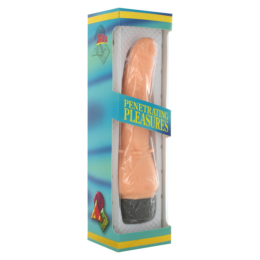 PleasureMax Flesh-Colored Vinyl G-Spot Vibrator 8-Inch