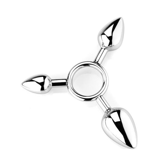 Pig Play Silver Metal Butt Plugs Set of Three Sizes