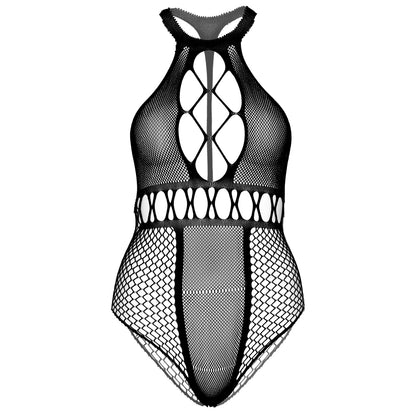 Leg Avenue Black Bodysuit for UK Sizes 14 to 18 T-Strap Neckline