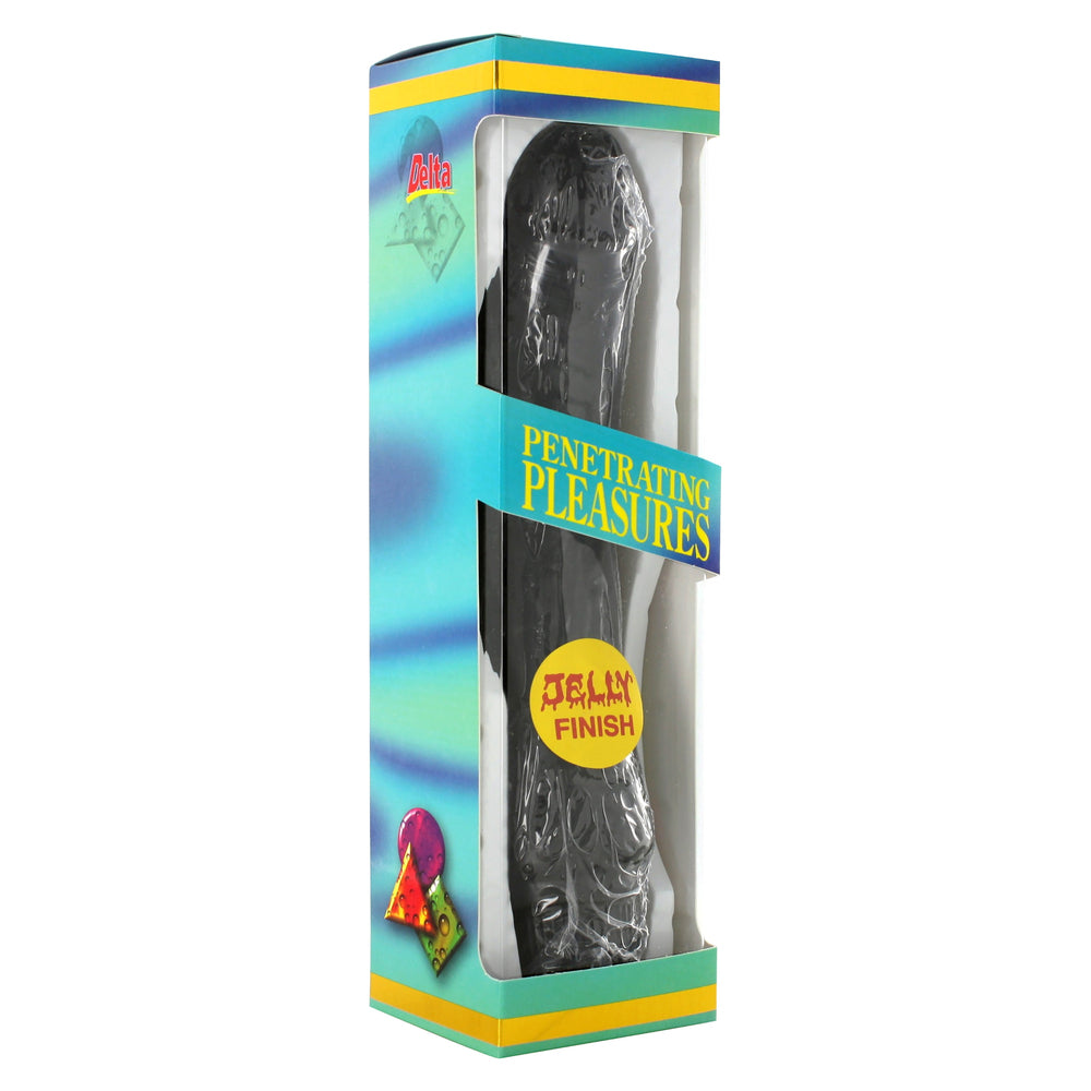 PleasureMax Black Jelly Vibrator 8.5 Inches Multi-Speed