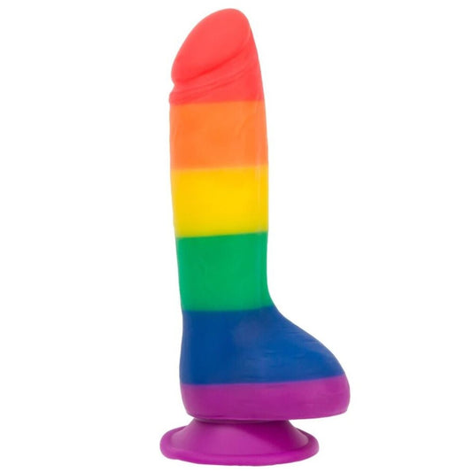 BMS Enterprises Addiction Justin 8 Inch Rainbow Dildo