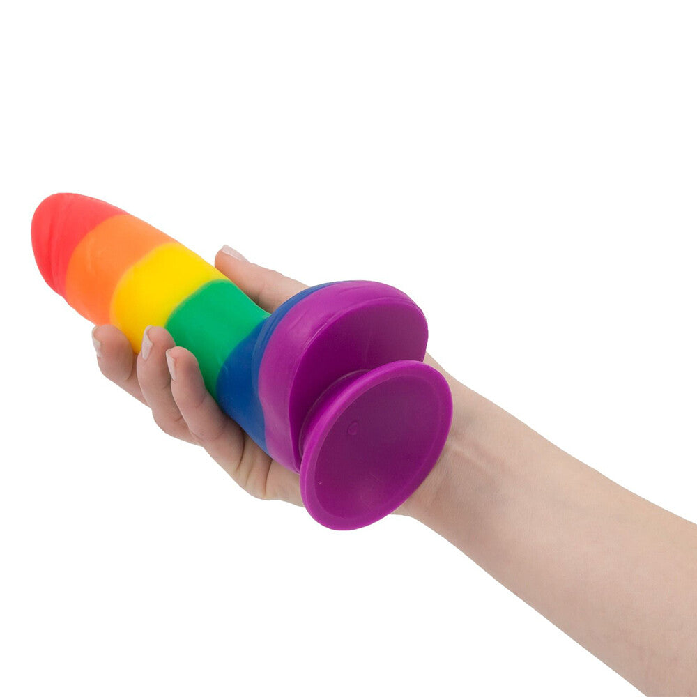 BMS Enterprises Addiction Justin 8 Inch Rainbow Dildo