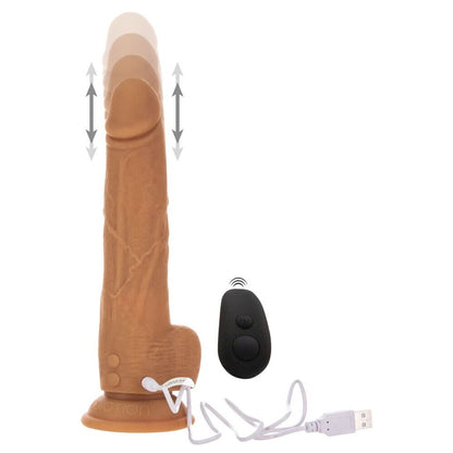 Naked Attraction Caramel 9 Inch Realistic Dildo with Remote