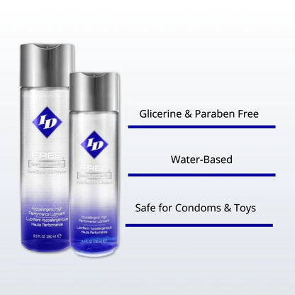 ID Free Clear Hypoallergenic Water-Based Lubricant 250ml