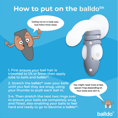 Balldo Steel Grey Innovative Ball Dildo