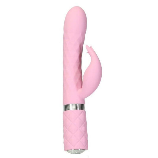 Pillow Talk Pink Lively Rabbit Vibrator with Rotating Shaft