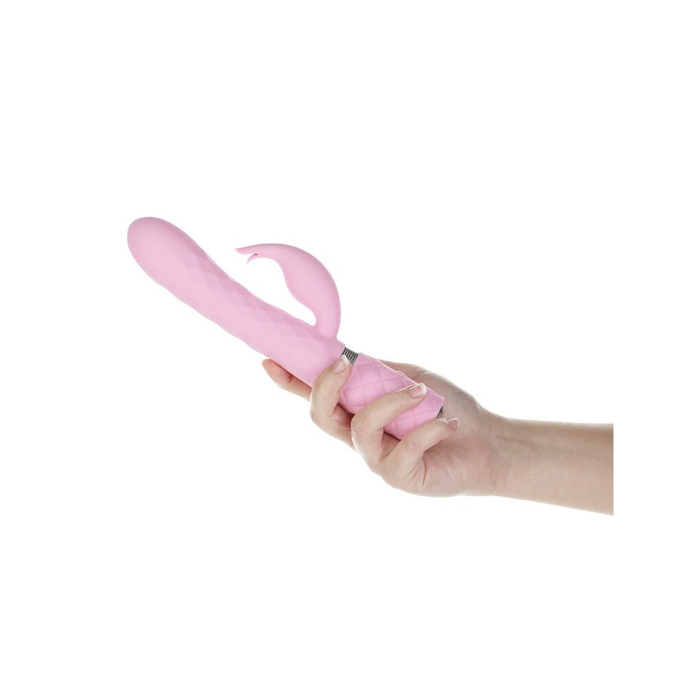 Pillow Talk Pink Lively Rabbit Vibrator with Rotating Shaft