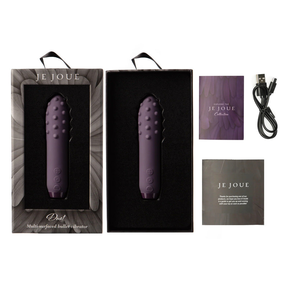 Je Joue Purple Duet Multi-Surfaced Bullet Vibrator