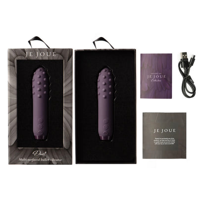 Je Joue Purple Duet Multi-Surfaced Bullet Vibrator