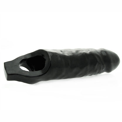 Black Mamba XL Black Penis Sleeve with Raised Pleasure Nubs