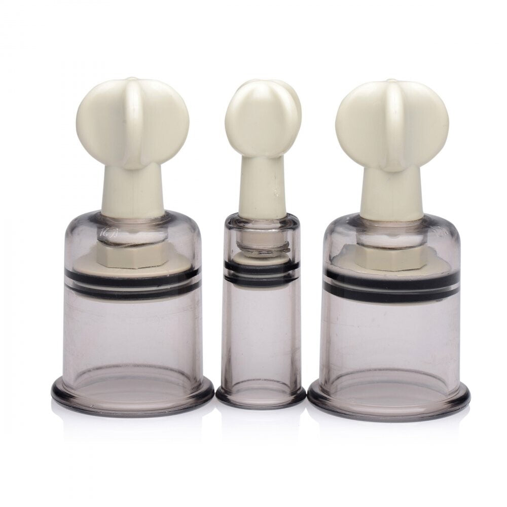 Pleasure Paradise Clear Clit and Nipple Sucker Set