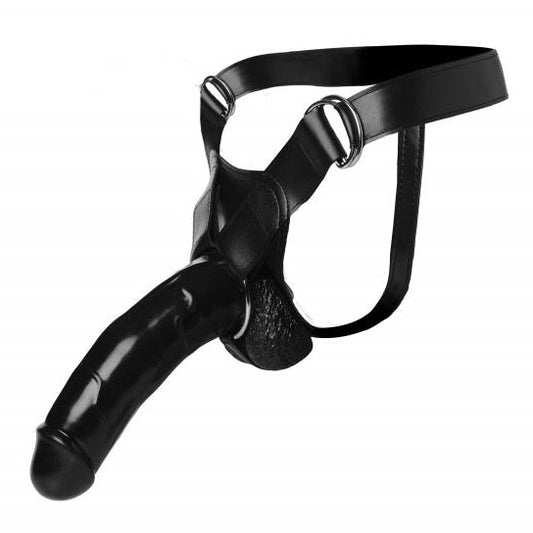 Master Series Black Infiltrator 2 Hollow Strap-On Dildo
