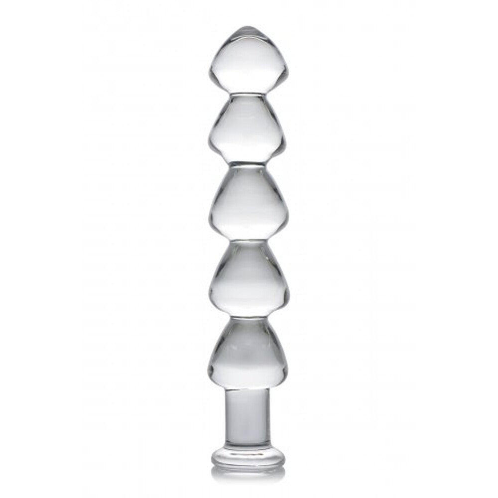 Master Series Clear Glass 11-Inch Drops Anal Links Dildo