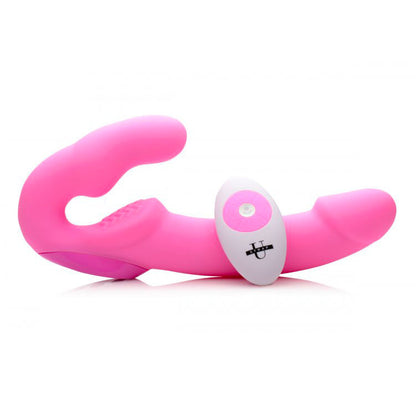 Strap U Urge Purple Rechargeable Strapless Strap On with Remote