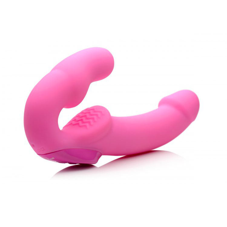 Strap U Urge Purple Rechargeable Strapless Strap On with Remote