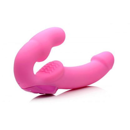 Strap U Urge Purple Rechargeable Strapless Strap On with Remote